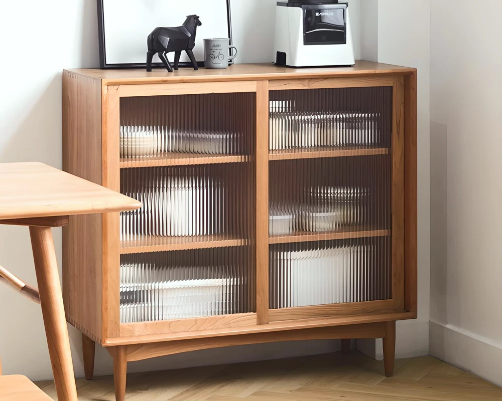 sideboard cabinet with glass doors